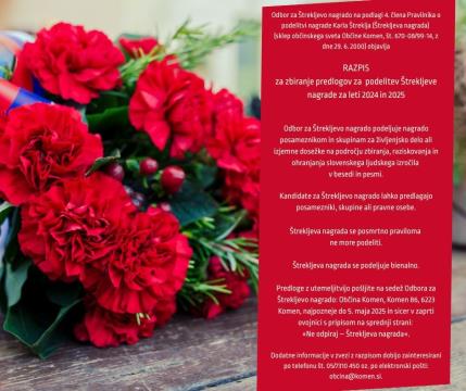 Razpis-Štrekljeva nagrada
